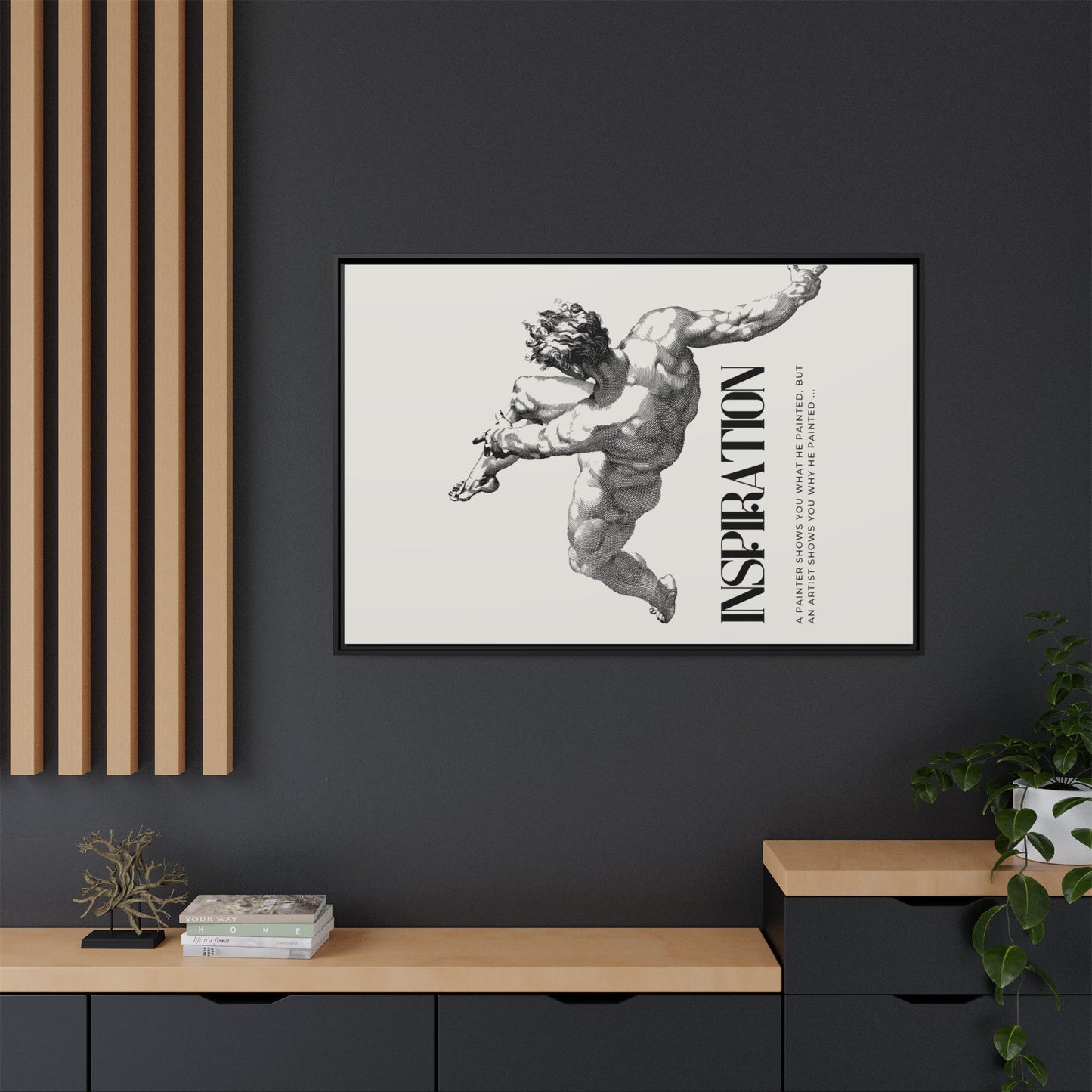 Matte Canvas, Framed (Multi-color)
