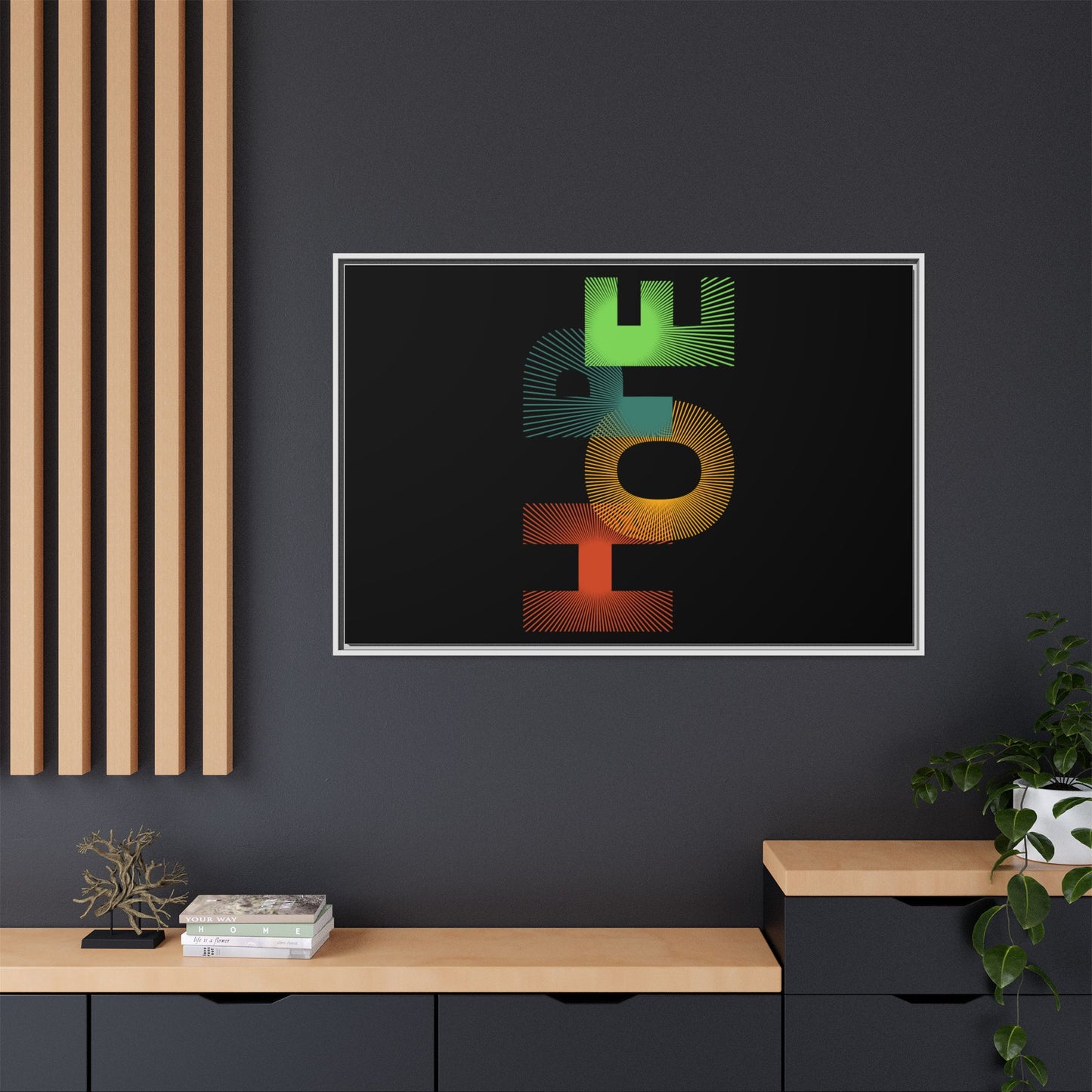 Matte Canvas, Framed (Multi-color)