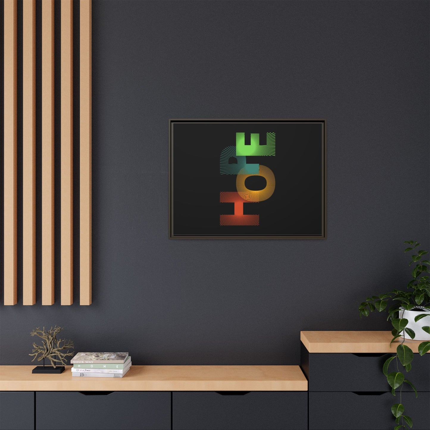 Matte Canvas, Framed (Multi-color)