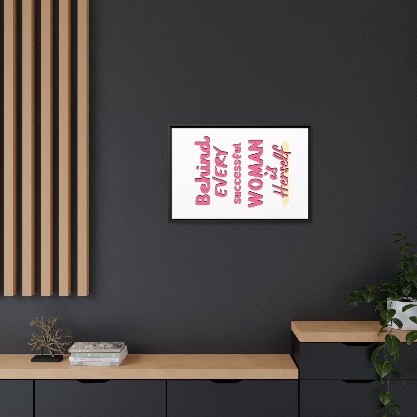 Matte Canvas, Framed (Multi-color)