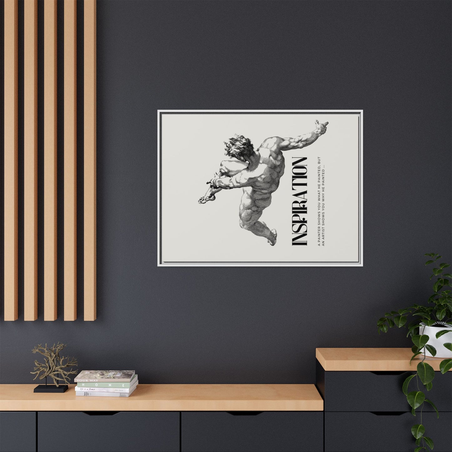 Matte Canvas, Framed (Multi-color)