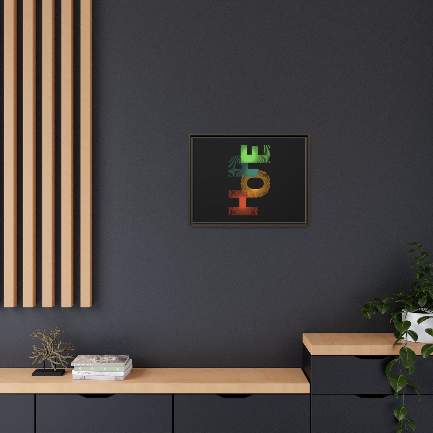 Matte Canvas, Framed (Multi-color)
