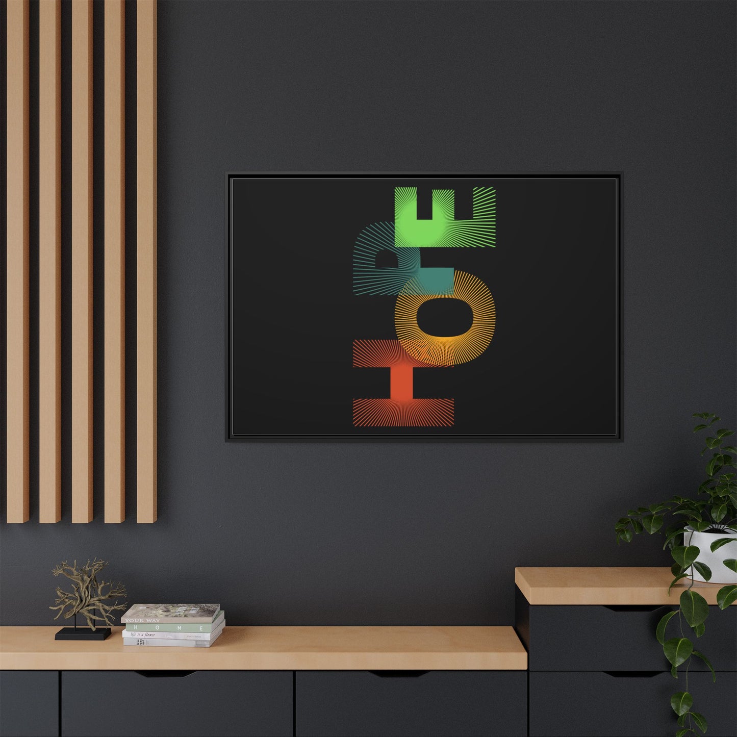 Matte Canvas, Framed (Multi-color)