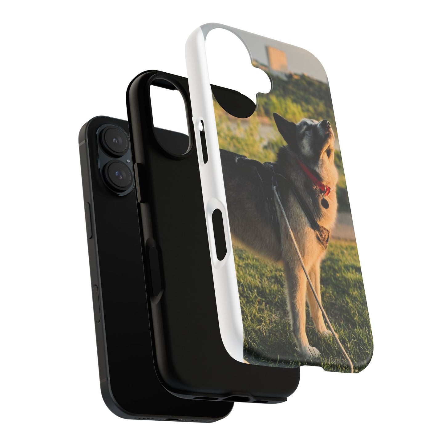 Dog Lovers Tough Phone Case, Pet Owner Gift, Customizable Dog Photo Case, Animal Lover Accessory, Durable Phone Cover