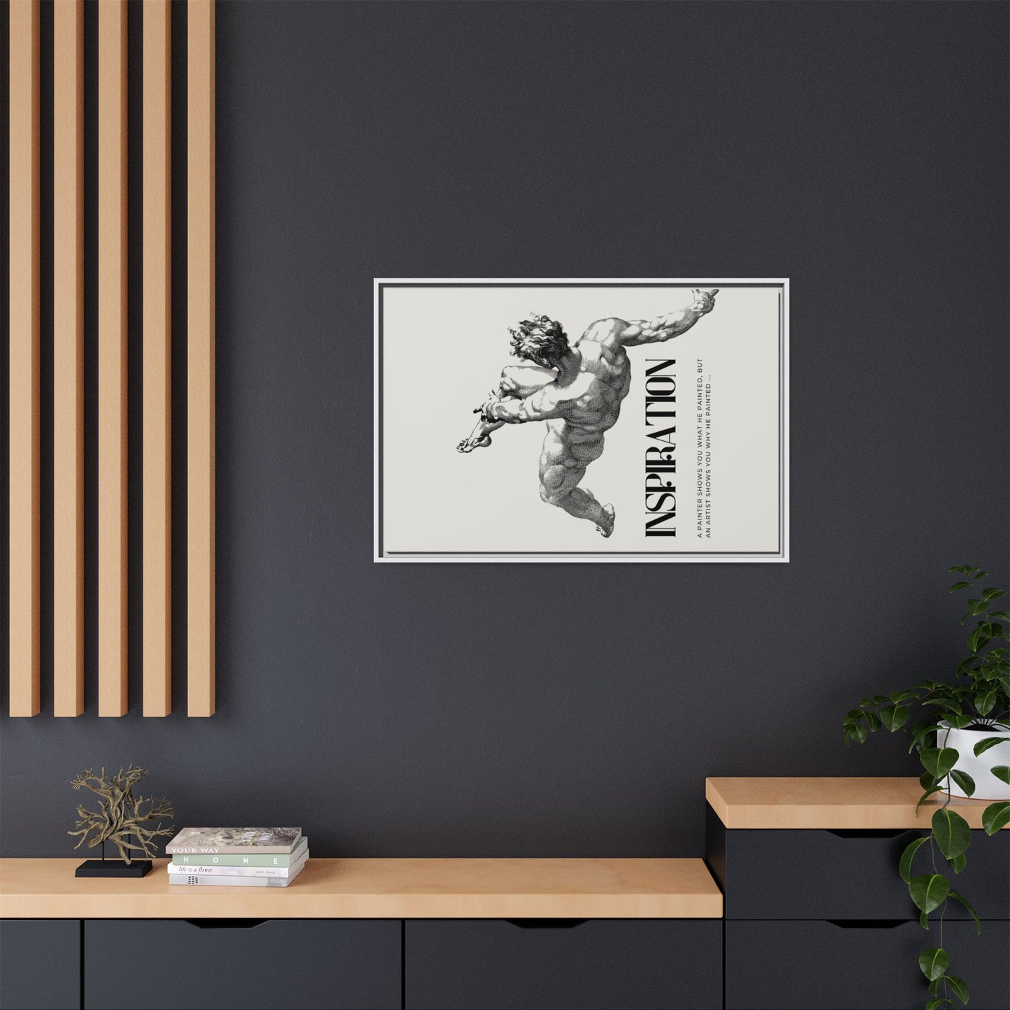 Matte Canvas, Framed (Multi-color)