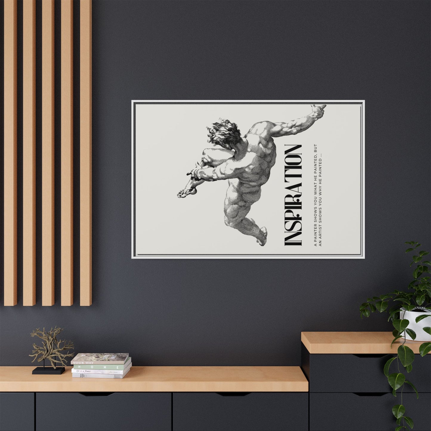 Matte Canvas, Framed (Multi-color)