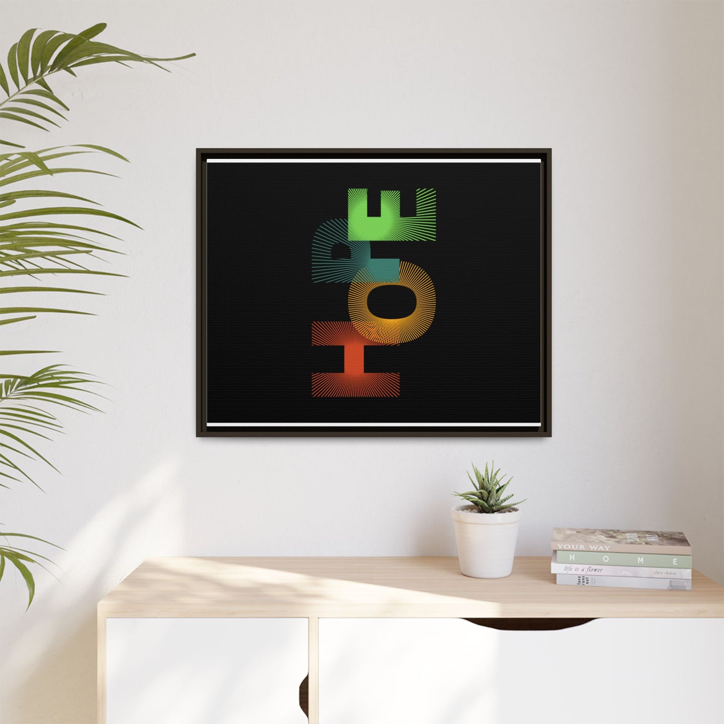 Matte Canvas, Framed (Multi-color)
