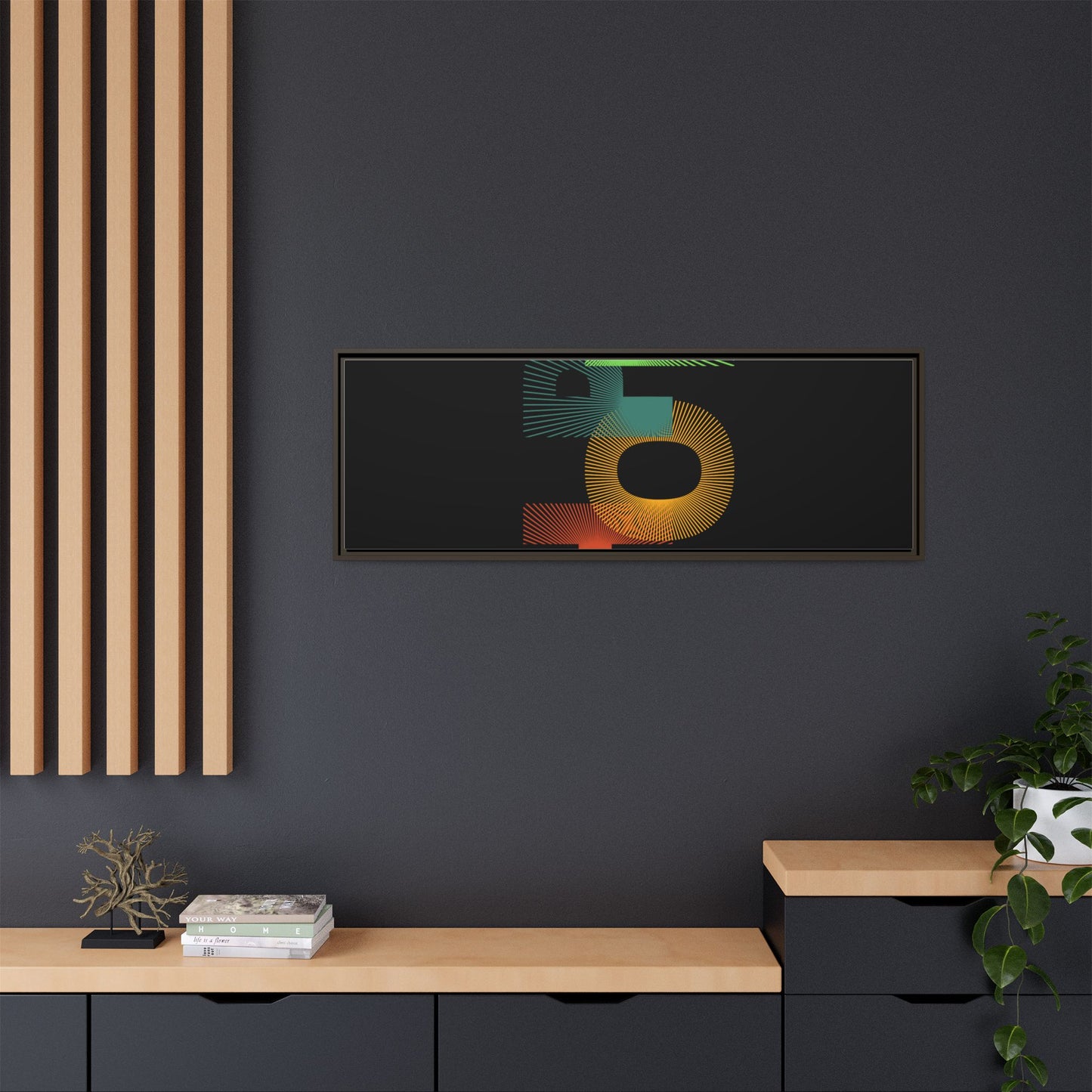 Matte Canvas, Framed (Multi-color)